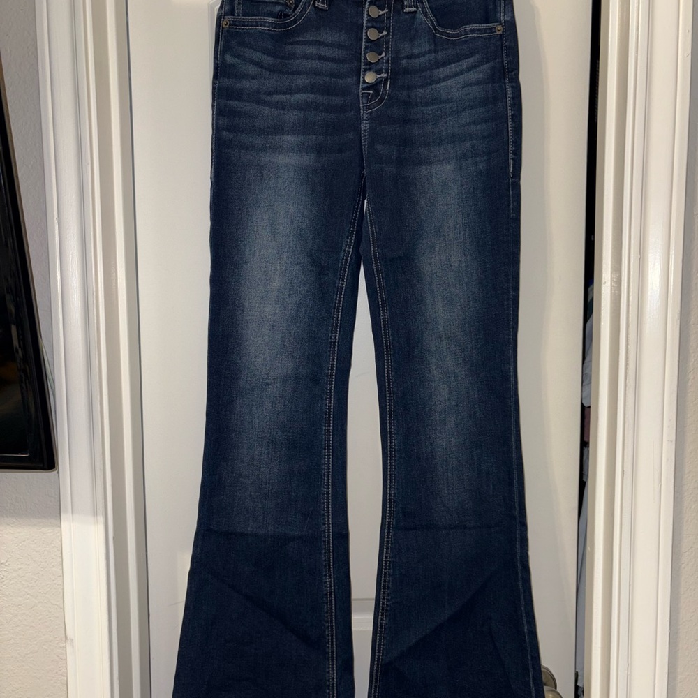 Rock&Roll Denim High Rise Dark Wash Trouser Jeans